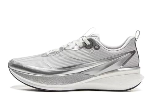 LI-NING RED Hare 8 PRO Herren Laufschuhe Reflektierende Leichtgewicht Rebound Racing Training Sneakers Grau/Silbern EU 44 1/3 von LI-NING