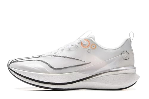 LI-NING RED Hare 8 PRO Herren Laufschuhe reflektierende Boom Faser Leichtgewicht hohe Rebound Racing Training Sneakers Weiß EU 45 von LI-NING