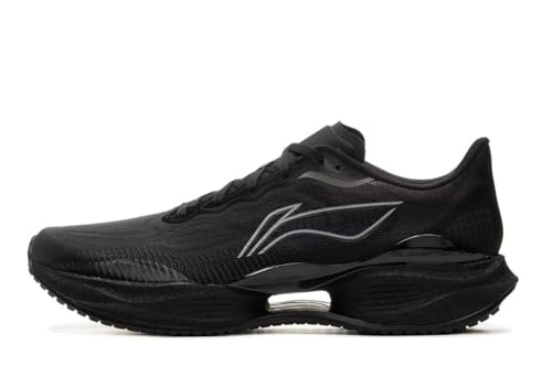 LI-NING SUPER Light 22 Männer Laufschuhe reflektierende Boom Faser hohe Rebound leichtes Gewicht Polsterung Sport Sneakers Schwarz EU 43 von LI-NING