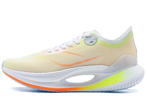 LI-NING Shadow 2 Essential Laufschuhe Cushion Boom Technologie Leichte atmungsaktive Sportschuhe, Hellgelb-Orange, 40 1/3 EU von LI-NING