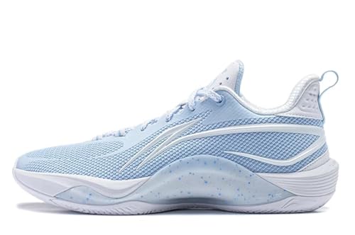 LI-NING Shining FVV PE Männer Basketballschuhe Unterstützung Stabile Polsterung Sneakers Sportschuhe Himmelblau EU 46 1/3 von LI-NING