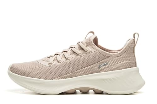 LI-NING Soft Essential V2 Damen Casual Schuhe Bequeme einfache modische Freizeitschuhe Pilz Braun EU 39 von LI-NING