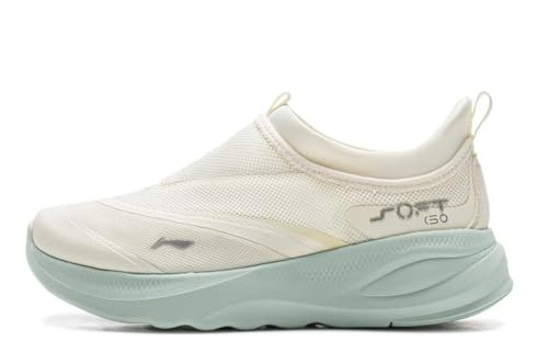 LI-NING Soft GO 2 Damen Casual Schuhe Bequeme einfache modische Freizeitschuhe Eierschale EU 38 1/3 von LI-NING