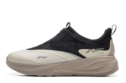 LI-NING Soft GO 2 Herren Trendige Rebound atmungsaktive leichte Casual Schuhe Schwarz Mondstrahl EU 40 1/3 von LI-NING