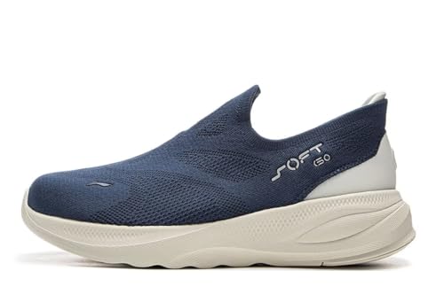 LI-NING Soft GO 2 Knit Herren Freizeitschuhe reflektierende atmungsaktive Coole Trendige Casual Schuhe Dunkelblau EU 43 2/3 von LI-NING