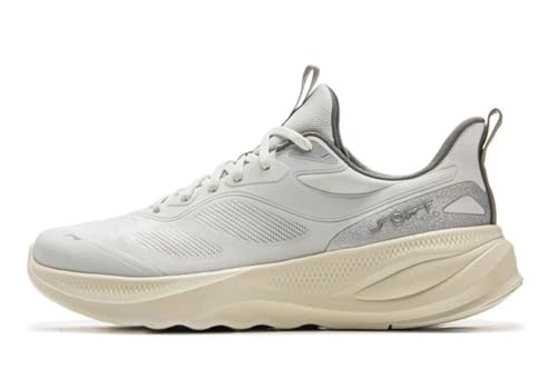 LI-NING Soft GO 2 V4 Herren Casual Schuhe Cloud-Soft Komfortable Minimalistische Sneakers Tägliche Bekleidung Hellgrau EU 43 von LI-NING