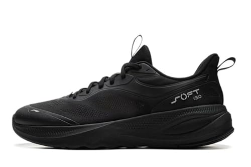 LI-NING Soft GO 2 V4 Herren Casual Schuhe Cloud-Soft Komfortable Minimalistische Sneakers Tägliche Bekleidung Schwarz EU 41 von LI-NING