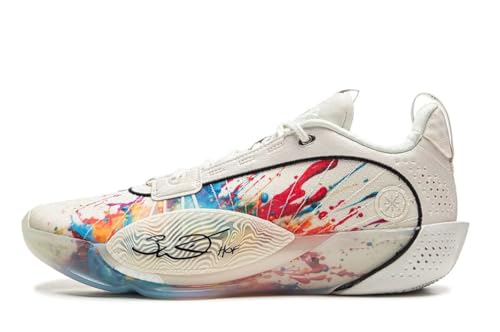 LI-NING Wade All City 13 Encore Herren Basketballschuhe Leichtgewicht Hoch Rebound Professionelle Match Schuhe Champagnerweiß EU 43 2/3 von LI-NING