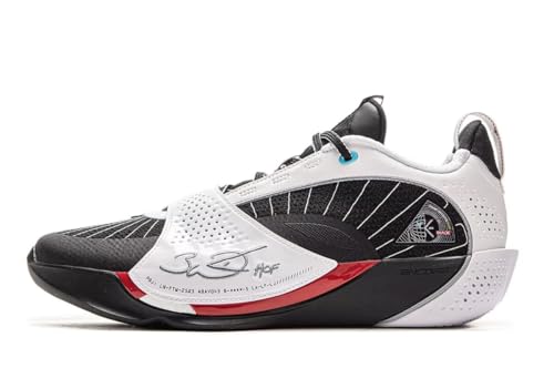 LI-NING Wade All City 13 Encore Herren Basketballschuhe Leichtgewicht Hoch Rebound Professionelle Match Schuhe Schwarz/Standard Weiß EU 46 1/3 von LI-NING