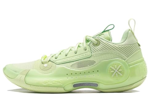 LI-NING Way of Wade 10 Serie Avocado Herren-Basketballschuhe Futter rutschfest Professionelle Stoßdämpfung Sneaker Sportschuhe Hellgrün EU 43 von LI-NING