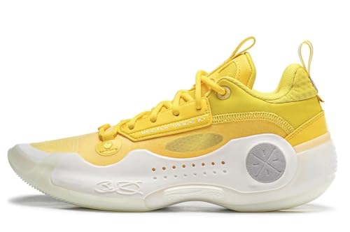 LI-NING Way of Wade 10 Serie City of Angels Herren-Basketballschuhe Futter rutschfest Professionelle Stoßdämpfung Sneaker Sportschuhe Gelb EU 42 1/3 von LI-NING