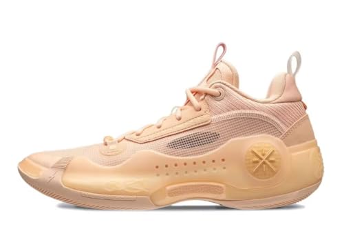 LI-NING Way of Wade 10 Serie ORANGE Herren-Basketballschuhe Futter rutschfest Professionelle Stoßdämpfung Sneaker Sportschuhe Orange EU 43 von LI-NING
