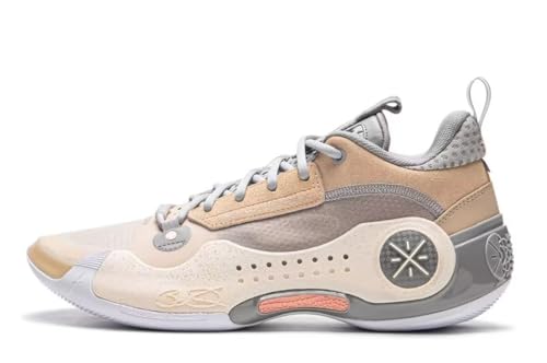 LI-NING Way of Wade 10 Serie Origin Herren-Basketballschuhe Futter rutschfest Professionelle Stoßdämpfung Sneaker Sportschuhe Braun EU 41 2/3 von LI-NING