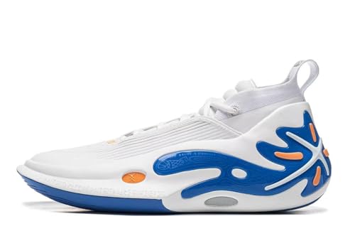 LI-NING Way of Wade 11 Serie White HOT Herren-Basketballschuhe Futter rutschfest Professionelle Stoßdämpfung Sneaker Sportschuhe Weiß - Blau EU 41 LI-NING Way of Wade 11 Serie White HOT Herren-Basketballschuhe Futter rutschfest Professionelle Stoßdämpfung Sneaker Sportschuhe Weiß - Blau EU 41 von LI-NING