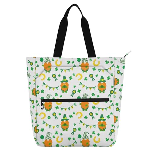 LI ZHI XIN Damen Handtaschen Shopper Tote Bag School Wiederverwendbar Arbeit Alltag Tasche Wasserdicht Oxford Mit ReißVerschluss 3 Pockets Der Kobold Blumenmuster von LI ZHI XIN