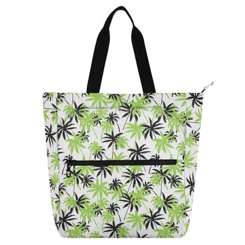 LI ZHI XIN Damen Handtaschen Shopper Tote Bag School Wiederverwendbar Arbeit Alltag Tasche Wasserdicht Oxford Mit ReißVerschluss 3 Pockets Tropische Baumpflanzen LI ZHI XIN Damen Handtaschen Shopper Tote Bag School Wiederverwendbar Arbeit Alltag Tasche Wasserdicht Oxford Mit ReißVerschluss 3 Pockets Tropische Baumpflanzen von LI ZHI XIN