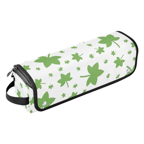 LI ZHI XIN Haartrockner Glätteisen Locken Aufbewahrungstasche mit hitzebeständiger Matte Haarwerkzeuge Reisetasche 2 in 1 Hair Tools Organizer Friseurtaschen Ahornblatt-Muster von LI ZHI XIN