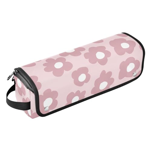 LI ZHI XIN Haartrockner Glätteisen Locken Aufbewahrungstasche mit hitzebeständiger Matte Haarwerkzeuge Reisetasche 2 in 1 Hair Tools Organizer Friseurtaschen Florales Blumenmuster von LI ZHI XIN
