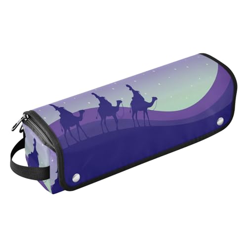 LI ZHI XIN Haartrockner Glätteisen Locken Aufbewahrungstasche mit hitzebeständiger Matte Haarwerkzeuge Reisetasche 2 in 1 Hair Tools Organizer Friseurtaschen Galaxie Himmel Stern Aurora von LI ZHI XIN