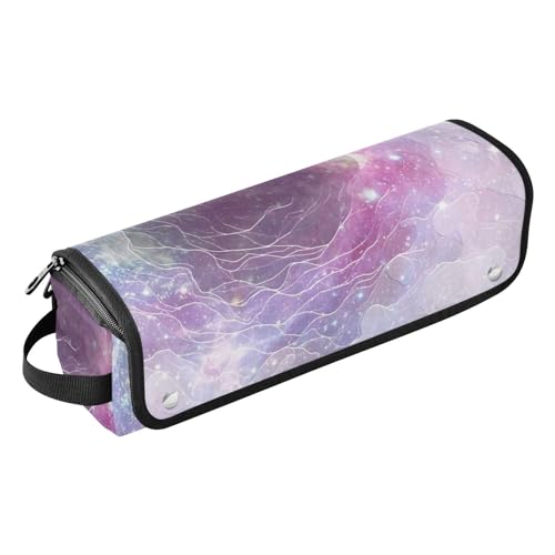 LI ZHI XIN Haartrockner Glätteisen Locken Aufbewahrungstasche mit hitzebeständiger Matte Haarwerkzeuge Reisetasche 2 in 1 Hair Tools Organizer Friseurtaschen Galaxie Sternenhimmel von LI ZHI XIN