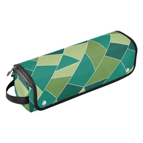 LI ZHI XIN Haartrockner Glätteisen Locken Aufbewahrungstasche mit hitzebeständiger Matte Haarwerkzeuge Reisetasche 2 in 1 Hair Tools Organizer Friseurtaschen Geometrische Muster von LI ZHI XIN