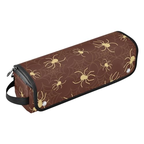 LI ZHI XIN Haartrockner Glätteisen Locken Aufbewahrungstasche mit hitzebeständiger Matte Haarwerkzeuge Reisetasche 2 in 1 Hair Tools Organizer Friseurtaschen Halloween Spinne Muster von LI ZHI XIN
