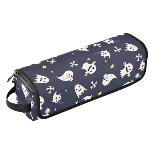 LI ZHI XIN Haartrockner Glätteisen Locken Aufbewahrungstasche mit hitzebeständiger Matte Haarwerkzeuge Reisetasche 2 in 1 Hair Tools Organizer Friseurtaschen Halloween Vampire Muster von LI ZHI XIN