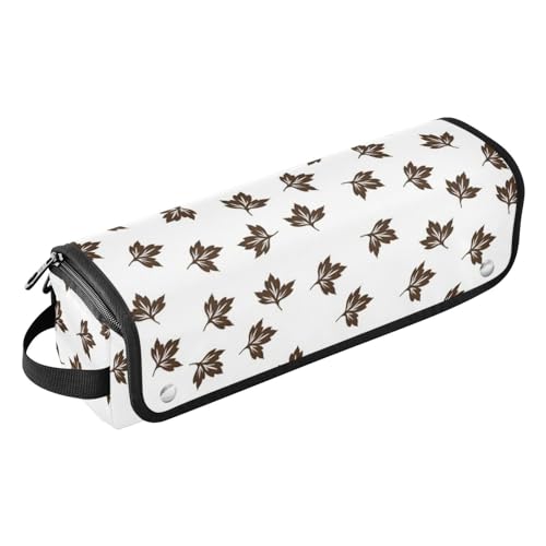 LI ZHI XIN Haartrockner Glätteisen Locken Aufbewahrungstasche mit hitzebeständiger Matte Haarwerkzeuge Reisetasche 2 in 1 Hair Tools Organizer Friseurtaschen Herbstblatt Muster von LI ZHI XIN