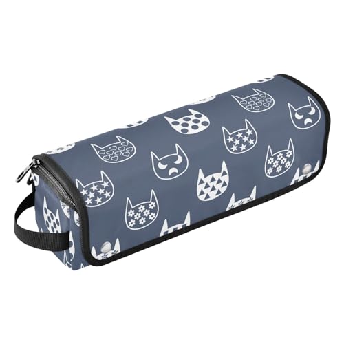 LI ZHI XIN Haartrockner Glätteisen Locken Aufbewahrungstasche mit hitzebeständiger Matte Haarwerkzeuge Reisetasche 2 in 1 Hair Tools Organizer Friseurtaschen Katze Stern Mond Blume Schnee von LI ZHI XIN