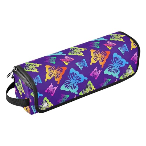 LI ZHI XIN Haartrockner Glätteisen Locken Aufbewahrungstasche mit hitzebeständiger Matte Haarwerkzeuge Reisetasche 2 in 1 Hair Tools Organizer Friseurtaschen Schmetterling-Muster von LI ZHI XIN