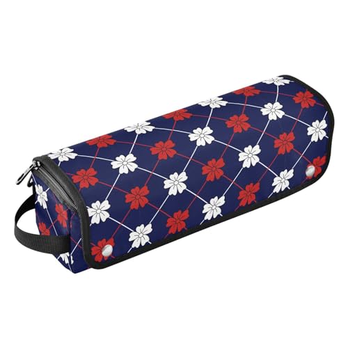 LI ZHI XIN Haartrockner Glätteisen Locken Aufbewahrungstasche mit hitzebeständiger Matte Haarwerkzeuge Reisetasche 2 in 1 Hair Tools Organizer Friseurtaschen SchöNes Blumenmuster von LI ZHI XIN