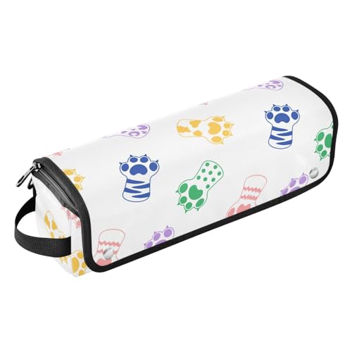 LI ZHI XIN Haartrockner Glätteisen Locken Aufbewahrungstasche mit hitzebeständiger Matte Haarwerkzeuge Reisetasche 2 in 1 Hair Tools Organizer Friseurtaschen SüßE KatzenpfotenabdrüCke von LI ZHI XIN