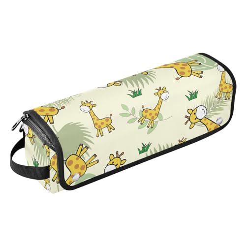 LI ZHI XIN Haartrockner Glätteisen Locken Aufbewahrungstasche mit hitzebeständiger Matte Haarwerkzeuge Reisetasche 2 in 1 Hair Tools Organizer Friseurtaschen Tier Giraffe Muster von LI ZHI XIN
