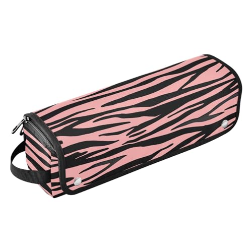 LI ZHI XIN Haartrockner Glätteisen Locken Aufbewahrungstasche mit hitzebeständiger Matte Haarwerkzeuge Reisetasche 2 in 1 Hair Tools Organizer Friseurtaschen Tierdruck-Muster von LI ZHI XIN
