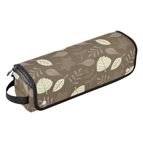 LI ZHI XIN Haartrockner Glätteisen Locken Aufbewahrungstasche mit hitzebeständiger Matte Haarwerkzeuge Reisetasche 2 in 1 Hair Tools Organizer Friseurtaschen Tropische Baumblätter Pflanzen von LI ZHI XIN