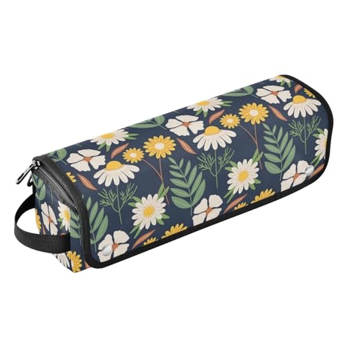 LI ZHI XIN Haartrockner Glätteisen Locken Aufbewahrungstasche mit hitzebeständiger Matte Haarwerkzeuge Reisetasche 2 in 1 Hair Tools Organizer Friseurtaschen Tropische Blumen Pflanzen von LI ZHI XIN