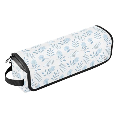 LI ZHI XIN Haartrockner Glätteisen Locken Aufbewahrungstasche mit hitzebeständiger Matte Haarwerkzeuge Reisetasche 2 in 1 Hair Tools Organizer Friseurtaschen Tropische Pflanzen BläTter von LI ZHI XIN