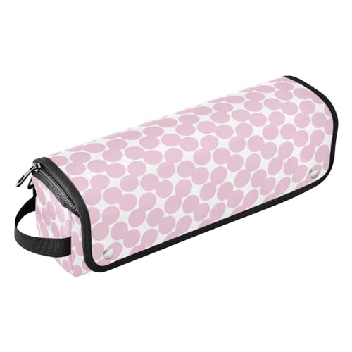LI ZHI XIN Haartrockner Glätteisen Locken Aufbewahrungstasche mit hitzebeständiger Matte Haarwerkzeuge Reisetasche 2 in 1 Hair Tools Organizer Friseurtaschen Vintage-Polka-Dot von LI ZHI XIN