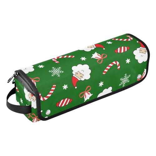 LI ZHI XIN Haartrockner Glätteisen Locken Aufbewahrungstasche mit hitzebeständiger Matte Haarwerkzeuge Reisetasche 2 in 1 Hair Tools Organizer Friseurtaschen Weihnachten Süßigkeiten Weihnachtsmann von LI ZHI XIN