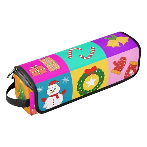 LI ZHI XIN Haartrockner Glätteisen Locken Aufbewahrungstasche mit hitzebeständiger Matte Haarwerkzeuge Reisetasche 2 in 1 Hair Tools Organizer Friseurtaschen Weihnachtsbaum Handschuhe Elch von LI ZHI XIN