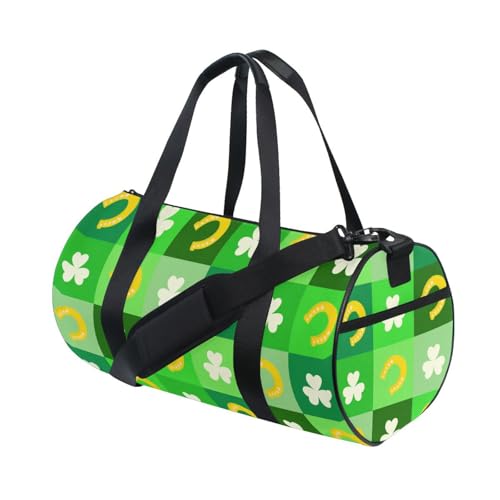 LI ZHI XIN Large Duffelbag Reisetasche Eimerform Handtasche/Schulter for Unisex Damen Herren Gym Reisen Schwimmen Blumiges Blumen-Hufeisenmuster von LI ZHI XIN
