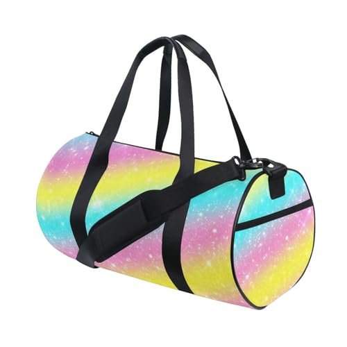 LI ZHI XIN Large Duffelbag Reisetasche Eimerform Handtasche/Schulter for Unisex Damen Herren Gym Reisen Schwimmen Galaxie Traumstern Bunt von LI ZHI XIN