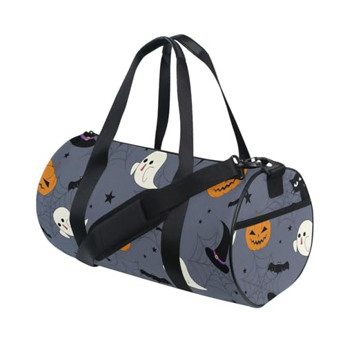 LI ZHI XIN Large Duffelbag Reisetasche Eimerform Handtasche/Schulter for Unisex Damen Herren Gym Reisen Schwimmen Halloween Kürbis Hut Katze von LI ZHI XIN