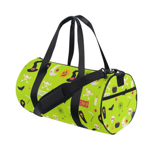 LI ZHI XIN Large Duffelbag Reisetasche Eimerform Handtasche/Schulter for Unisex Damen Herren Gym Reisen Schwimmen Halloween Kürbis Hut von LI ZHI XIN