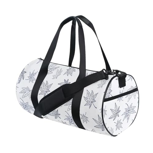 LI ZHI XIN Large Duffelbag Reisetasche Eimerform Handtasche/Schulter for Unisex Damen Herren Gym Reisen Schwimmen Herbst Blätter Ahornblätter von LI ZHI XIN