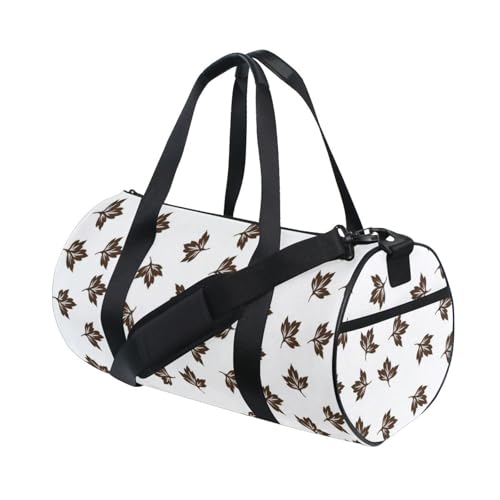 LI ZHI XIN Large Duffelbag Reisetasche Eimerform Handtasche/Schulter for Unisex Damen Herren Gym Reisen Schwimmen Herbstblatt Muster von LI ZHI XIN