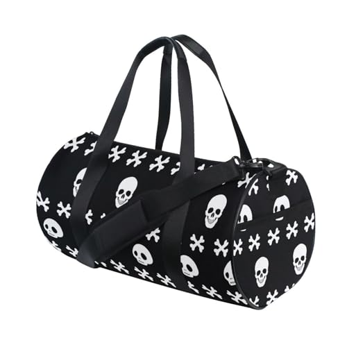 LI ZHI XIN Large Duffelbag Reisetasche Eimerform Handtasche/Schulter for Unisex Damen Herren Gym Reisen Schwimmen Skelettmuster von LI ZHI XIN