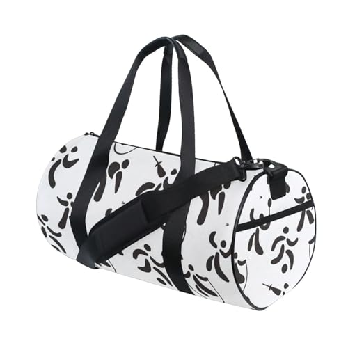 LI ZHI XIN Large Duffelbag Reisetasche Eimerform Handtasche/Schulter for Unisex Damen Herren Gym Reisen Schwimmen Sport Cartoon Graffiti von LI ZHI XIN
