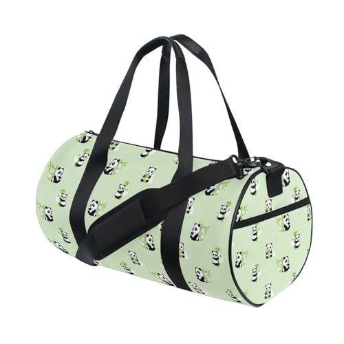 LI ZHI XIN Large Duffelbag Reisetasche Eimerform Handtasche/Schulter for Unisex Damen Herren Gym Reisen Schwimmen Tier Panda Cartoon-Muster von LI ZHI XIN