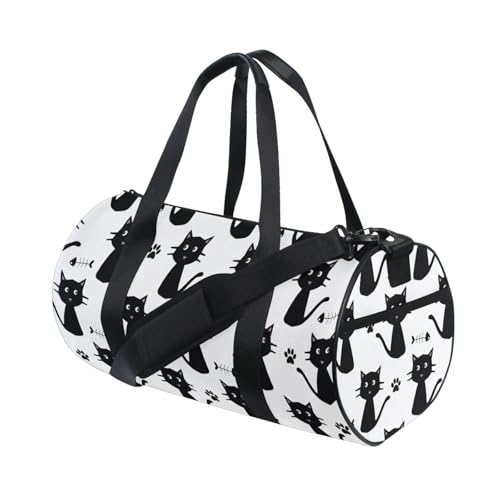 LI ZHI XIN Large Duffelbag Reisetasche Eimerform Handtasche/Schulter for Unisex Damen Herren Gym Reisen Schwimmen Tierkatzen Muster von LI ZHI XIN